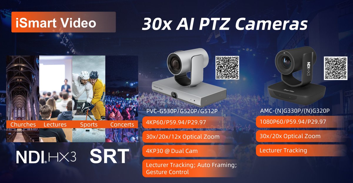 VideoIsmart's tweet photo. Day 3 of ISE2026. iSmart Video PTZ cameras got warm reception with a rich suite of built-in AI features, enabling smarter, more convenient and highly efficient tracking and shooting, and are widely acclaimed by the audience.
Come to Booth No.2R200 and experience the power of... https://t.co/c15YO0KxMJ