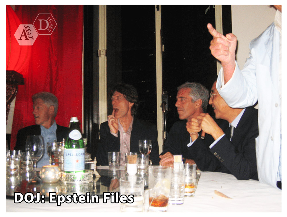AssayDigest's tweet image. Question. Is that Mick Jagger &amp;amp; Bill Clinton dining with Jeffery Epstein? Who are the others?🤔 Guess who else had dinner with Jeffery Epstein. 😏 #EpsteinFilles