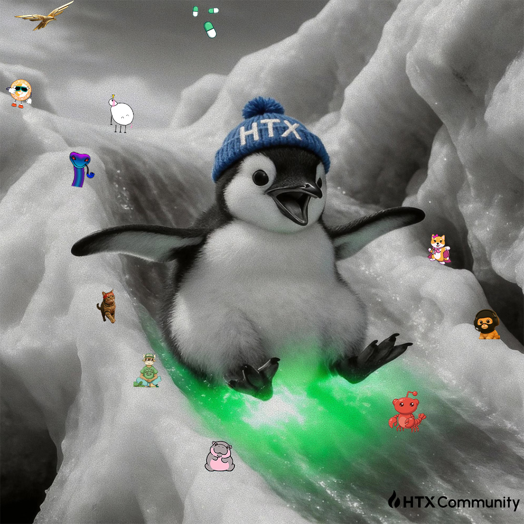 HTXCommunity's tweet image. GM #HTX☀️🐧 
Riding the green 💚📈Who’s sliding forward today? 👇