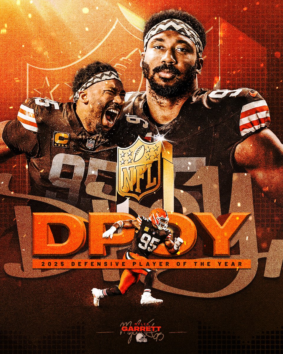 the crown jewel on a historic season 👑

Myles Garrett is your Defensive Player of the Year!