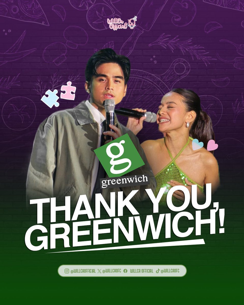 willcaofc's tweet image. 𝐓𝐇𝐀𝐍𝐊 𝐘𝐎𝐔, 𝐆𝐑𝐄𝐄𝐍𝐖𝐈𝐂𝐇!

We warmly give our utmost gratitude to @greenwichpizza for making this fanmeet truly special and unforgettable. To all the Willcatchers who showed up and supported with so much love and energy, your presence meant everything to us. 💚✨…