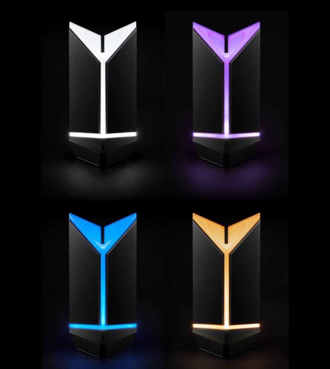 La base de la nueva versión del army bomb también cambia de color, ES TAN BONITA QUE ES UNA NECESIDAD TENERLA 😭💜