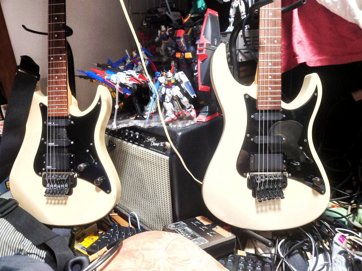 みんなのYAMAHA見せて 1987年製YAMAHA RGX512J 2台とも自分でジャック