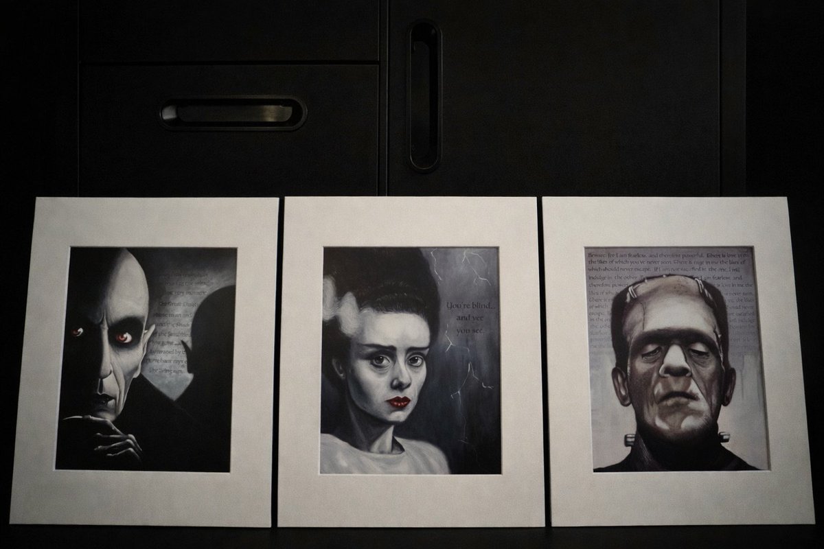 AwkwardArsic's tweet photo. To a new world of gods and monsters! Make sure to give @markjenkinsfineart a follow on IG if you’re interested in picking up these incredible prints! https://t.co/w42T0dQMmx