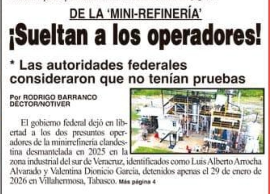 Quedan libres dos de los presuntos operadores de la mini refinería de Coatzacoalcos, descubierta por Harfuchis