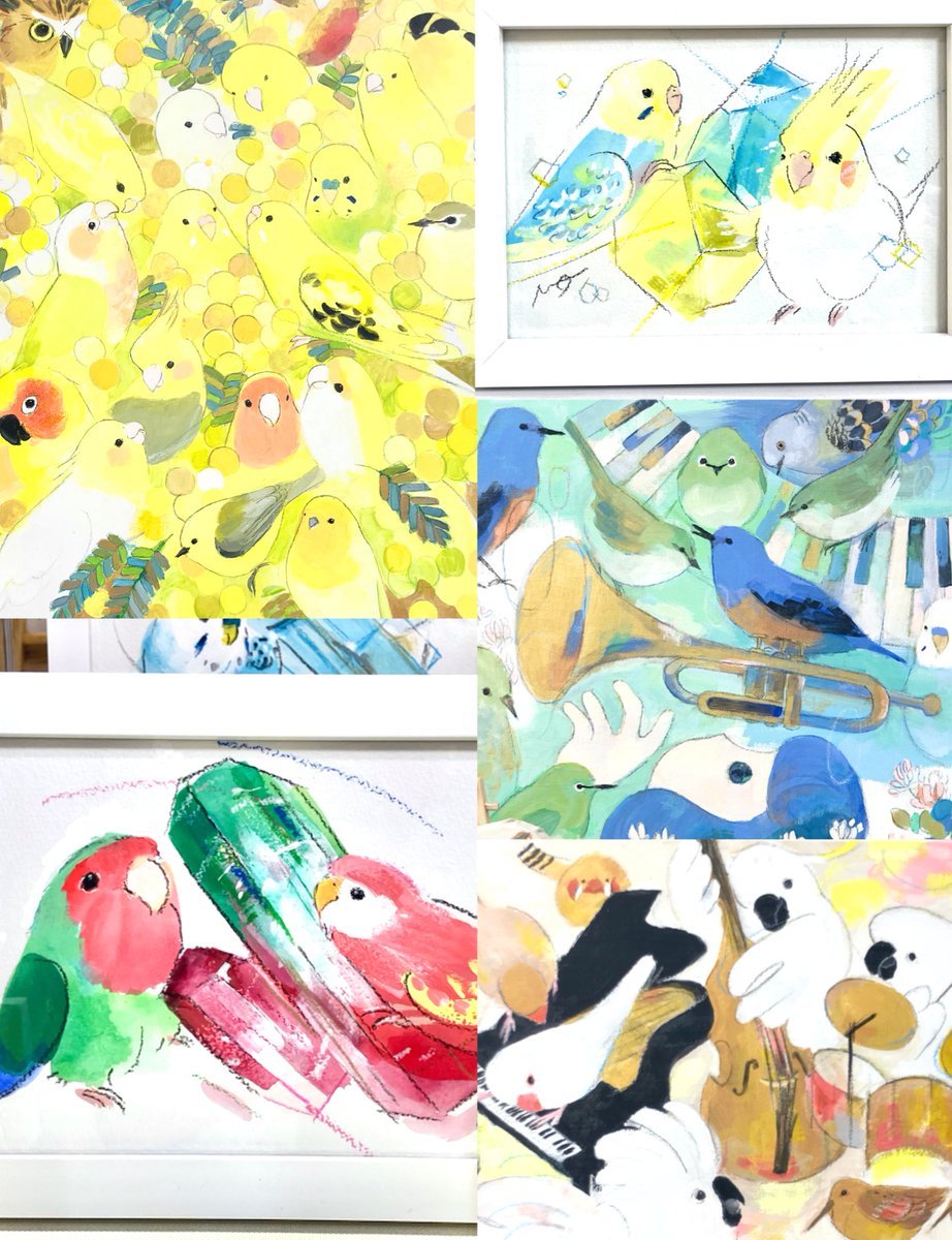 鳥さんいっぱいオリジナル原画もたくさんございます〜ぜひ🐥
#ことりマーケット大阪
#京阪百貨店守口店 