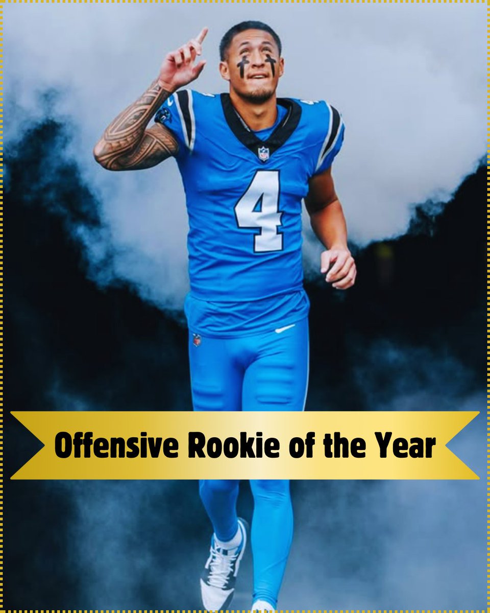 MySportsUpdate's tweet image. Just in: The 2025 NFL Offensive Rookie of the Year is #Panthers WR Tetairoa McMillan.
