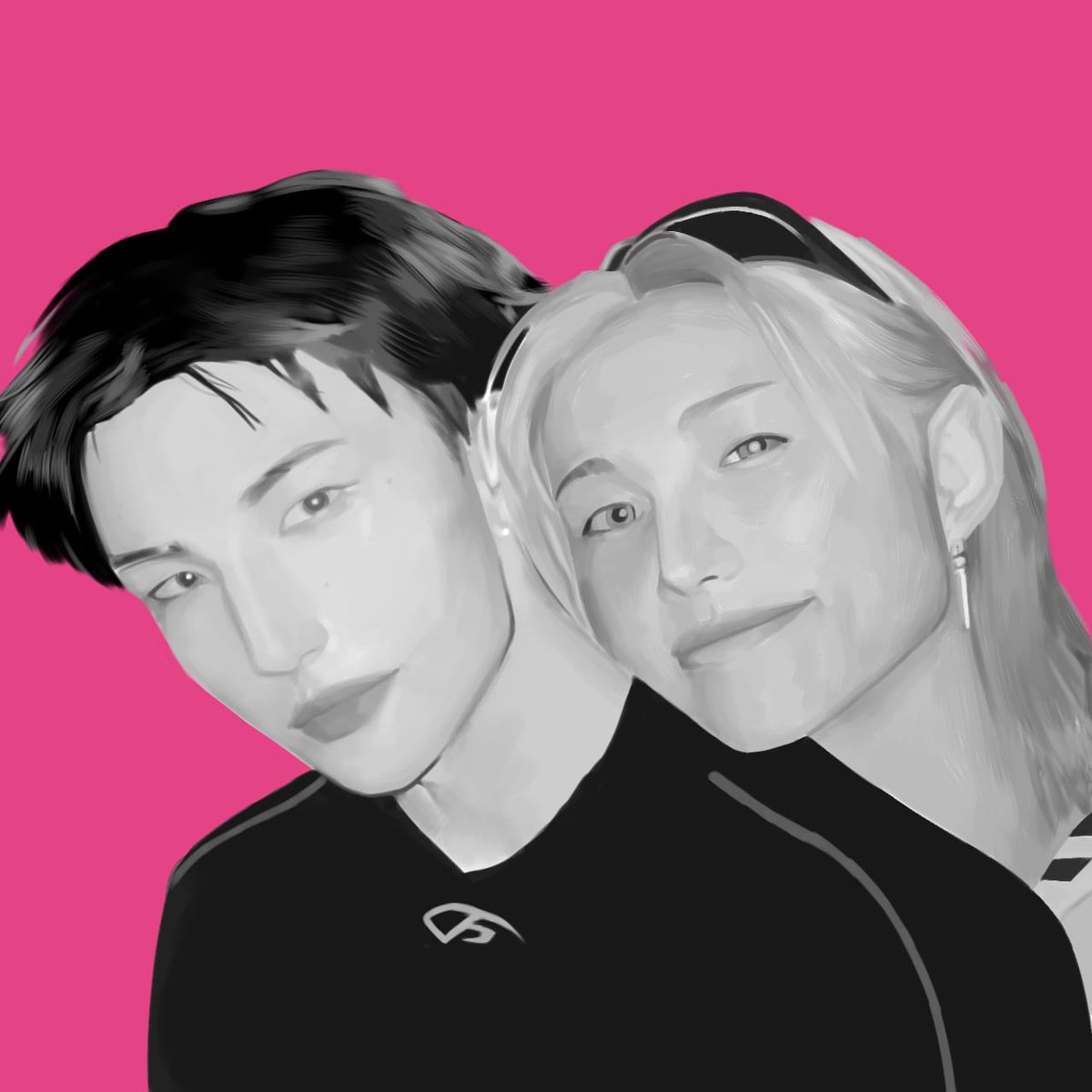 Challobr's tweet photo. #felix #hyunjin #art https://t.co/dXwwxWfILX