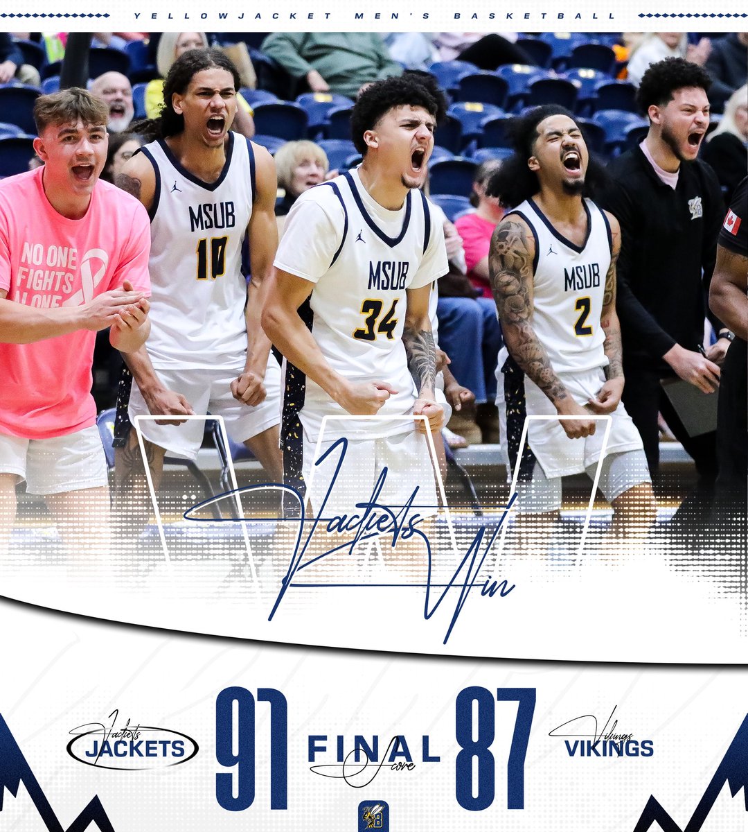 MSUB Men's Basketball tweet media