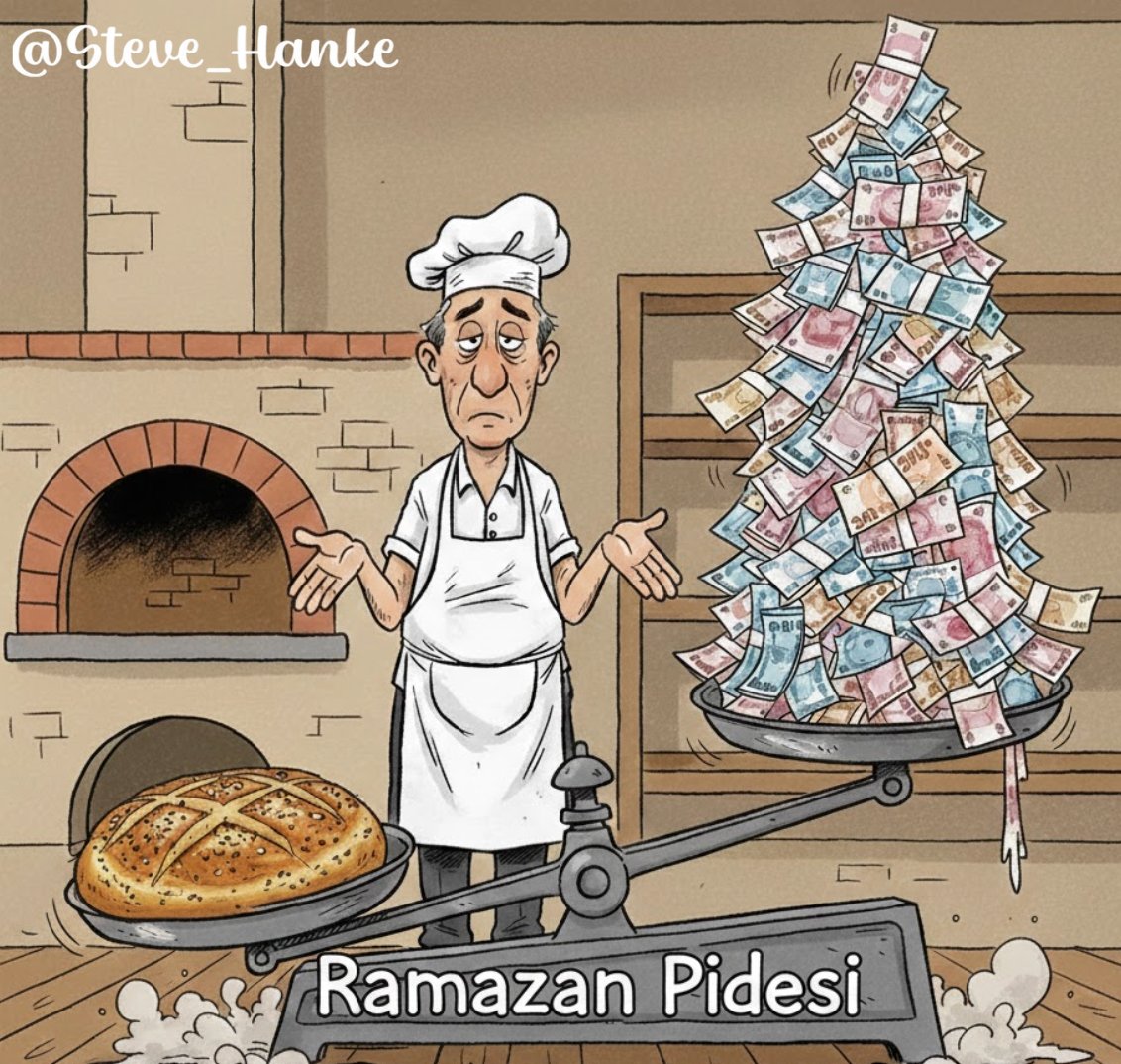 TurkeyWatch🇹🇷: Today, I measure Turkey’s inflation at 24.9%/yr—FIVE TIMES HIGHER than the CBRT’s 5%/yr inflation target.

Meanwhile, “Ramadan pide” prices just jumped by 23%.

Whether it's bread or the Lira, monetary policy remains TOO LOOSE.