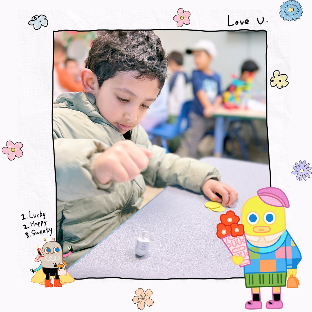 YangFanAcademy's tweet photo. Who knew a tiny spinning top could be so mesmerizing? We love seeing these moments of pure focus and shared wonder. At Yang Fan, even the simplest games spark big smiles and curiosity. It’s the little joys that make afterschool time so special! ✨👀

#YangFanAfterschool https://t.co/FrNCHM8jr7
