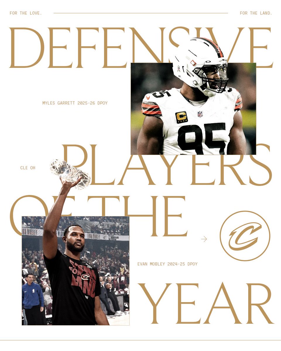 DPOYs reside in Cleveland, OH.

Congrats on your second-career Defensive Player of the Year award, Myles! #LetEmKnow