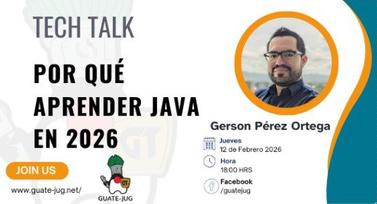 ☕💬 ¡En 2026 seguimos activos con los #TechTalks!

Acompáñanos a conocer cómo Java sigue siendo relevante en la industria y por qué vale la pena comenzar (o continuar 😉) una ruta de aprendizaje.

🗓️ Jueves 12/02/2026
🕕 6 PM (GMT-6)
🔴 facebook.com/events/1211538…