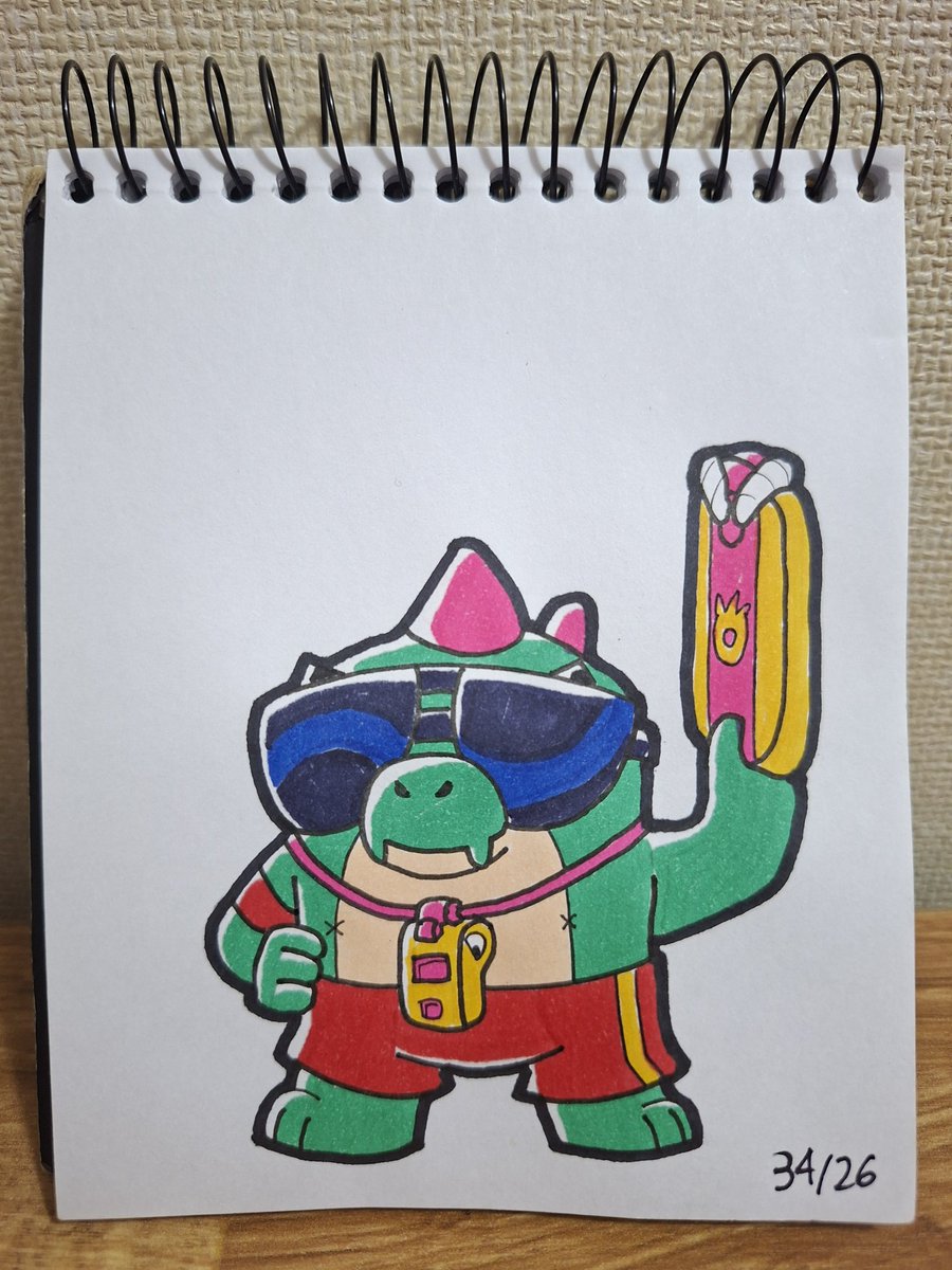 Y para terminar el trío de dinosaurios, toca dibujar a Buzz también.