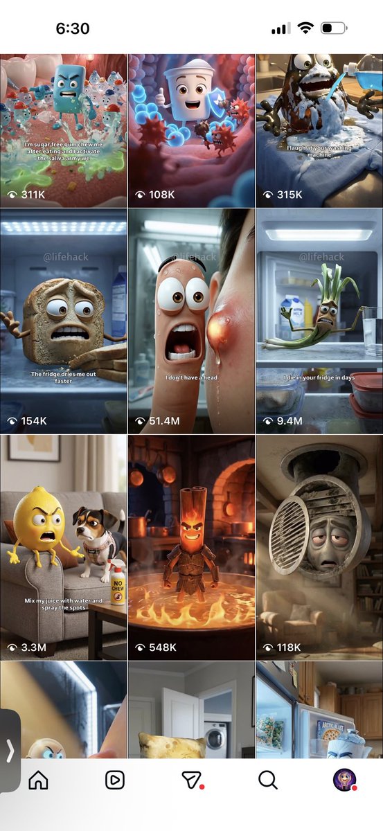 Mentor's tweet image. 350M+ of views on my animated objects Lifehack series over the last 2 weeks! #VEO3