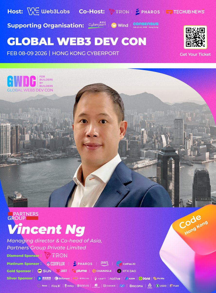 「#GWDC2026 嘉宾更新」

我们荣幸宣布 —— Vincent Ng，Partners Group 董事总经理 &amp; 亚洲联席主管 将出席本次大会！🚀 <a href="/partnersgroup/">Partners Group</a> 

Partners Group (PGHN) 是全球领先的私募市场投资管理公司，管理资产规模超过 1,500 亿美元，专注于 私募股权、私人信贷、基础设施与房地产，并在全球设有 22