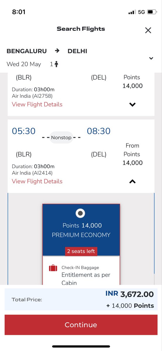 Chugh_Sh's tweet photo. Has @airindia stopped usage of points on economy tickets on domestic sector?

Can’t see any available ticket for points or maybe their server is having problem… please don’t be this devaluation.

@cards_wizard @ccg33k https://t.co/4yCXRFt5hc