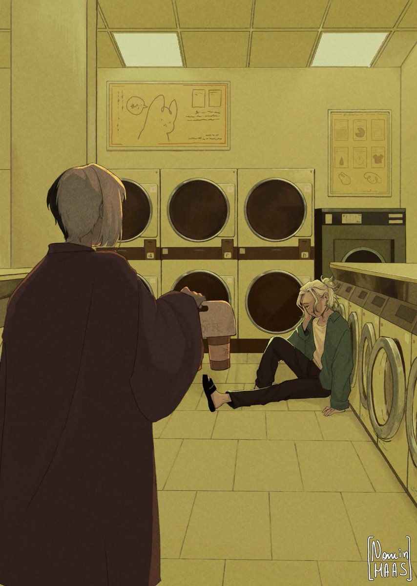 nominhass's tweet photo. Late night laundry 😌  #SenGen #DrSTONE https://t.co/9vYqRuvy8F