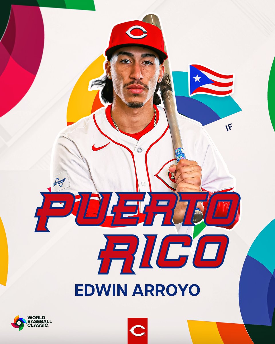 RedsOnTheRise's tweet image. Edwin Arroyo will play for Team Puerto Rico in the World Baseball Classic 🇵🇷