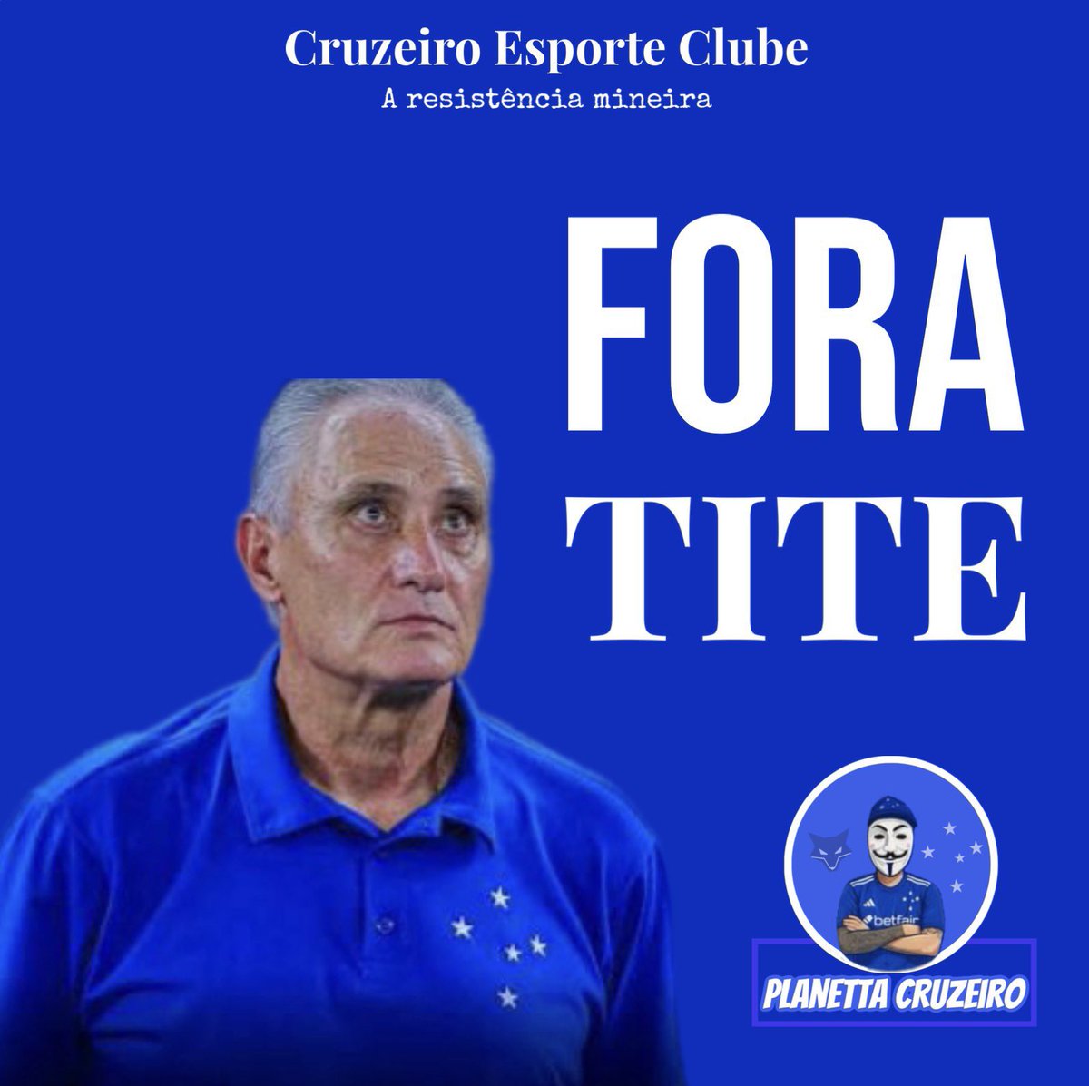 PlanetaCRUZEIRO's tweet image. #ForaTite