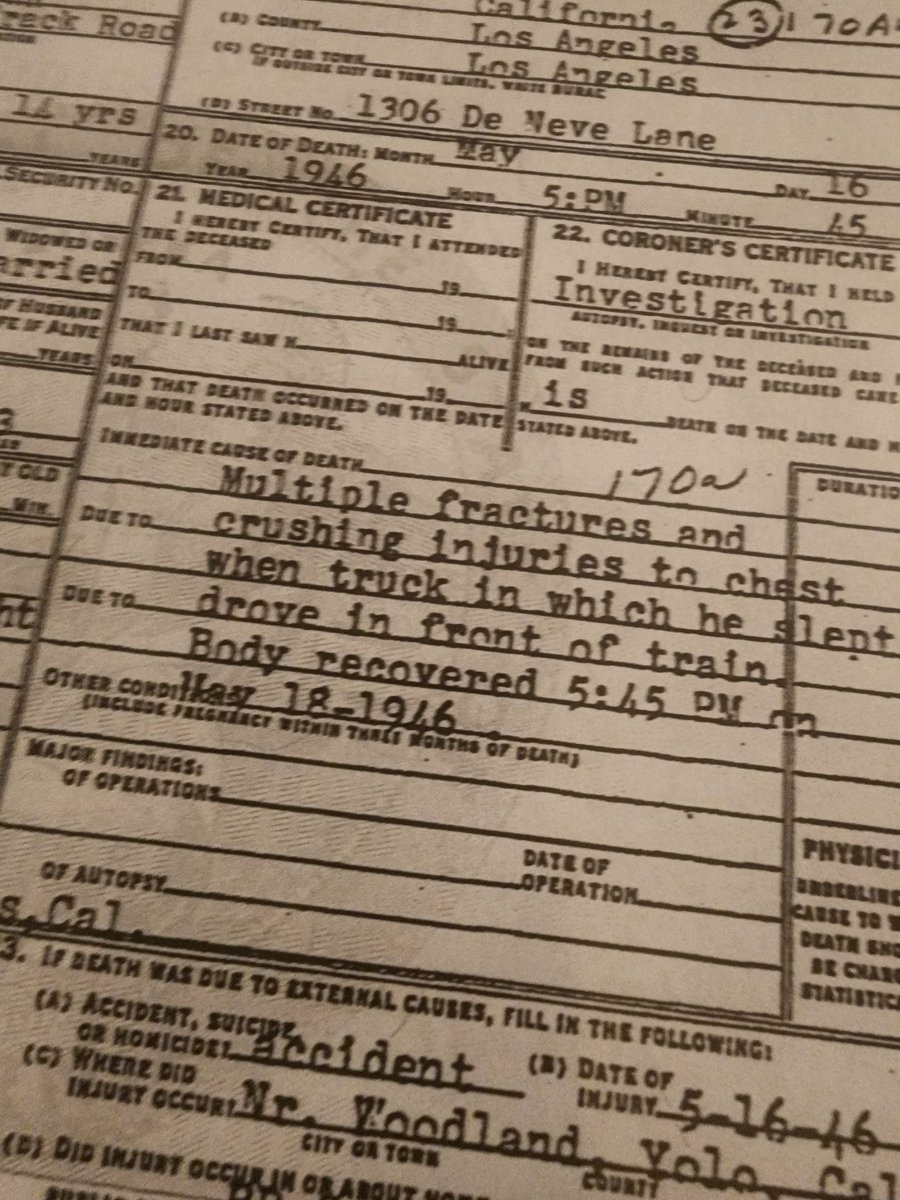 TruckerDesiree's tweet photo. According to the news clippings they found my grandfather's body several days after the crash far from the impact site. He was identified by his paycheck in his shirt pocket.
#truckdrivers #teamdriving #trucking #cdltraining https://t.co/QqpXfHL9lb