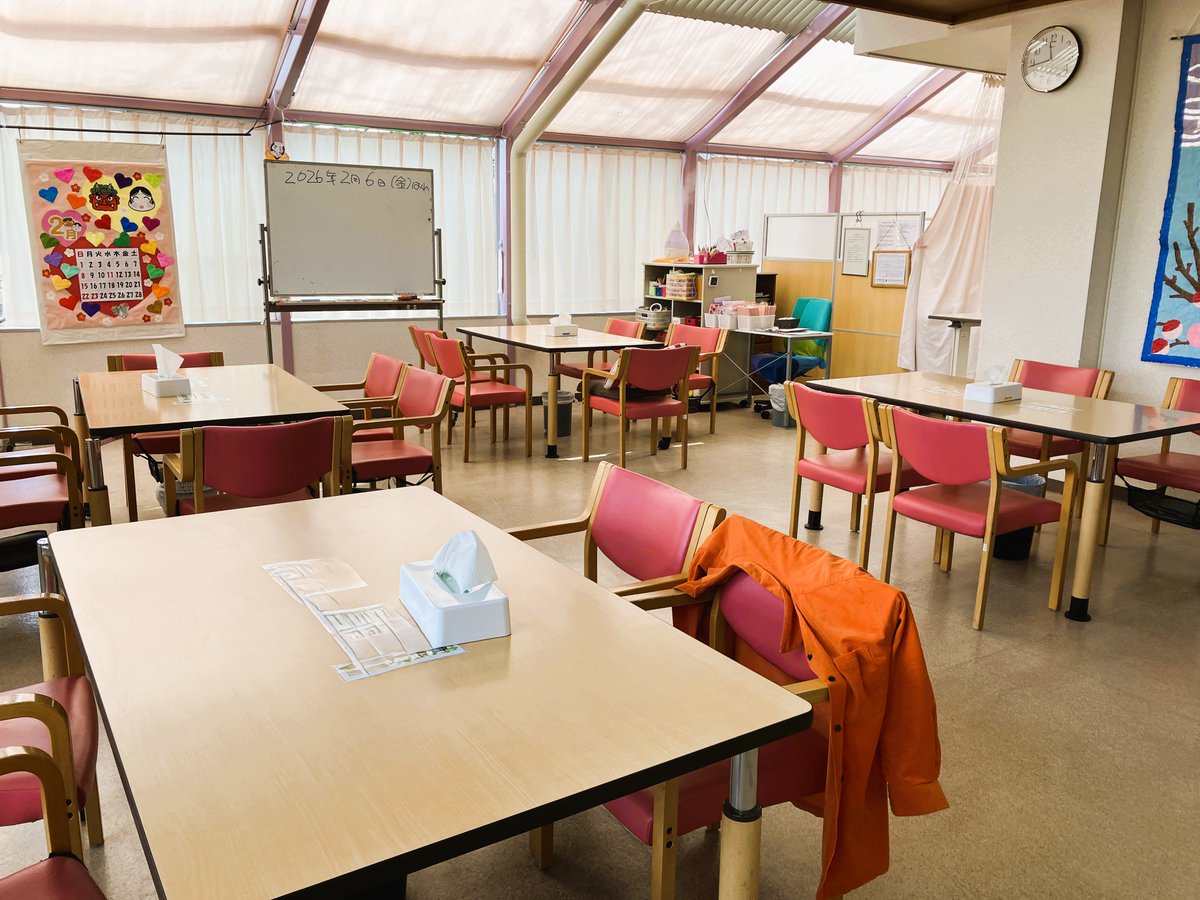 排管修繕工事も終了し、もとのデイルームに戻ってきました。やっぱり落ち着きますね。
＃恒春ノ郷デイサービス
＃２月といえば節分とバレンタイン
＃愛であふれています