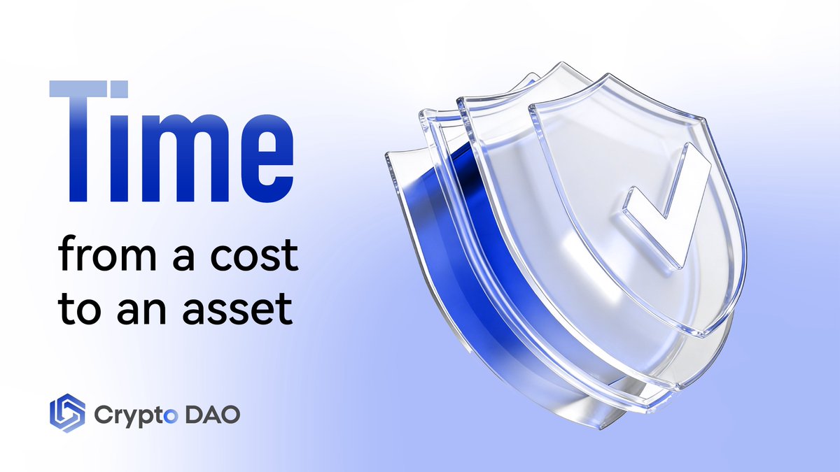 CryptoDAOGlobal's tweet photo. In traditional finance, time is a cost.
Here, time becomes an asset.
Compounding redefines the value of time.
#Compounding #TimeValue #CryptoDAO https://t.co/nqln3yyscR