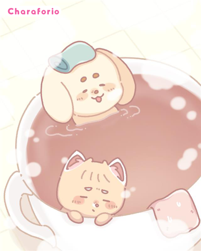 本日2月6日は「🛀 #風呂の日 🫧」

 #Charaforio 登録IP『ティーカップ社長』の描き下ろしイラストを大公開！
寒い日は社長もシバも一緒に ぽかぽかお風呂タイム♨️☕️

みなさんもあたたかくしてお過ごしくださいね💕

⇩キャラクター情報
charaforio.com/ja/ip/teacup_s…