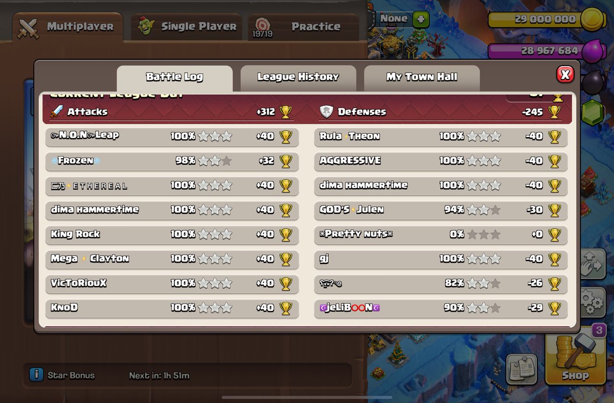 Fireball Rocketloons inside TOP 50!

Sold the easy 320, but check it out on my YT!

Goldpass giveaway up as well, join my discord and be subscribed here!

👾 discord.gg/Tc8P5cssre
📺 youtube.com/@werdcoc?si=OO…

#giveaway
#coc