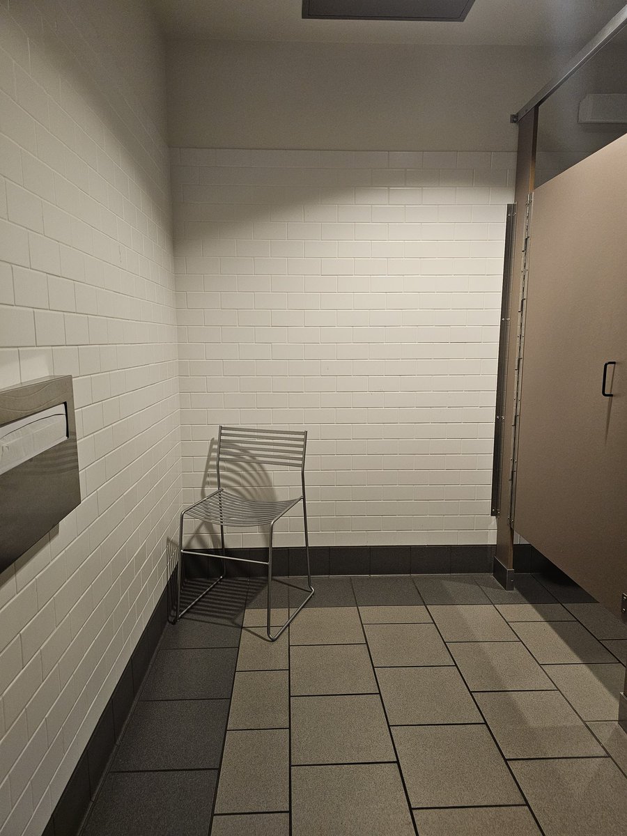 ah hell nah, cuck chair in the public bathroom