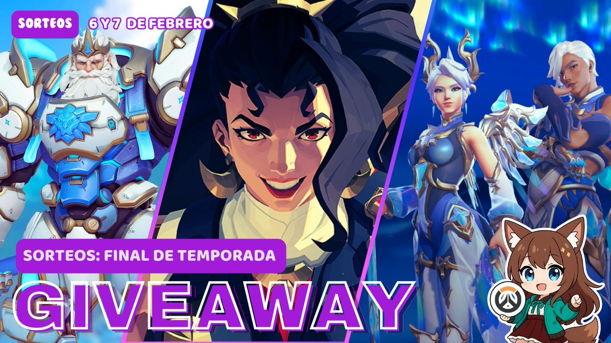 ⭐️ SORTEO – FIN DE TEMPORADA ⭐️
Gracias a <a href="/OverwatchLATAM/">Overwatch</a> y Blizzard por esta hermosa sorpresa de fin de temporada 💙✨

Requisitos:
- Follow en X, Twitch y TikTok → @Mukitastar
- Comenta y etiqueta a un amig@
- RT + Like
- Canjeá tu ticket en stream 

#OW2GiveawayLATAM