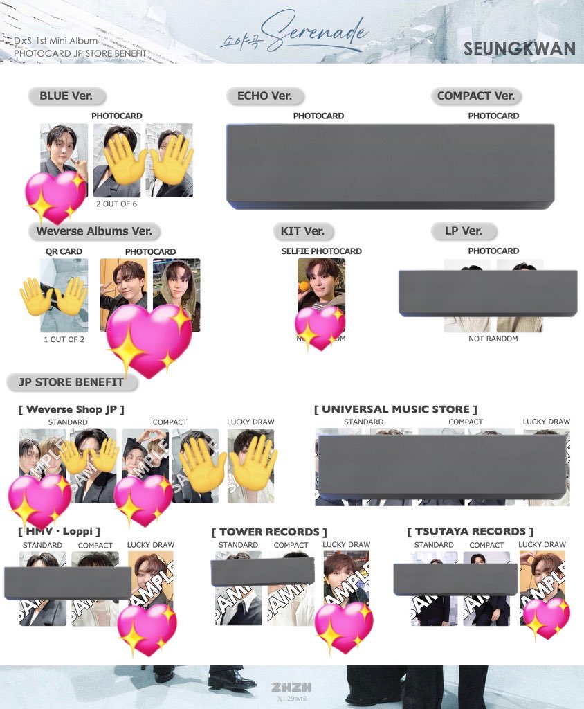 Boo_Yuuna's tweet photo. SEVENTEEN DxS スングァン ドギョム Serenade トレカ 特典 交換

【求】画像1枚目💖

【譲】画像2枚目

異種◎
郵送での交換希望です📮
条件合う方お気軽にお声掛けください❕ https://t.co/09gt5DjiSx