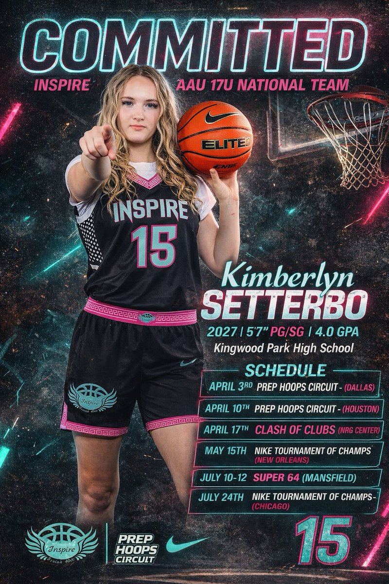 Kimsetterbo15's tweet photo. My last season of AAU is loading, stay tuned! #aau @coachcolebb #HoustonInspireElite https://t.co/vBUy9sKkSJ