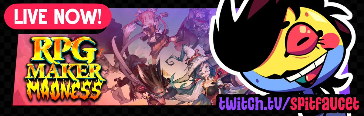 RPG Maker Madness is here! We're spinning a wheel and playing whatever random game it lands on
twitch.tv/spitfaucet