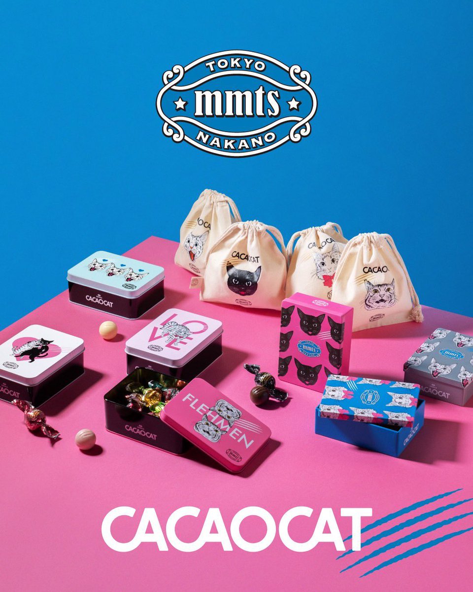 mmts CACAOCAT コラボ❣️ 全国のチョコレート🍫催事場に展開されて