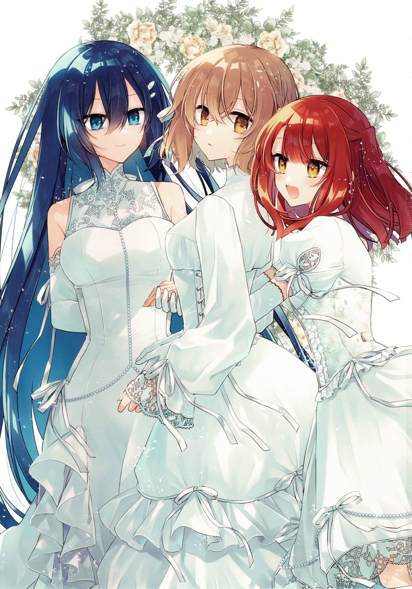 gimme_more_yuri's tweet image. 3인 폴리아모리 백합 세계관 저는 일단 매우 찬성입니다 셋이서 결혼하자