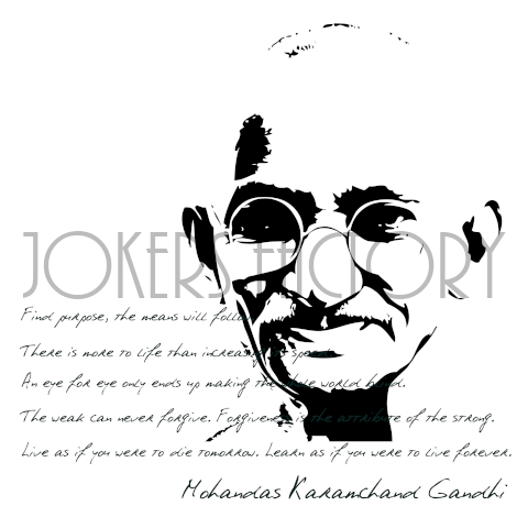 jokersfactory's tweet photo. 「GANDHI ガンジー」のハイクオリティーTシャツが売れたよ🎊 #Tシャツトリニティ  https://t.co/zn7JyPWl4X https://t.co/8q9xiCKd3c