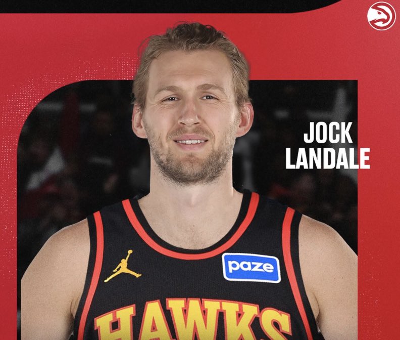 YBalrz's tweet photo. Jock Landale in his @RamrodSquad Debut:
- 26 points (T career high)
- 11 reb
- 10/14 FG
- 5/8 3PM (Career high 3PM)
- 4 blocks
- go ahead 3PM with 50 seconds remaining 

Hawks Win. https://t.co/iFfZjJBVbe