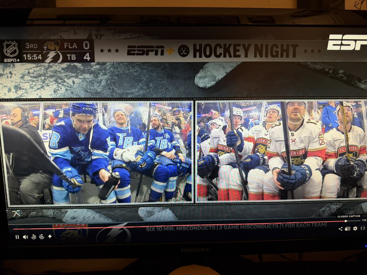 radiobigrig's tweet photo. Another @TBLightning @FlaPanthers #BoxParty What a mess ๐ #GoBolts https://t.co/8rz0IN8mEU