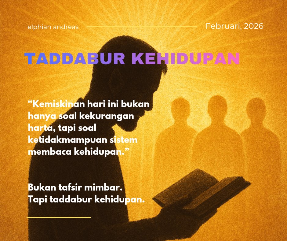 _____ghuraba's tweet photo. “Al-Ma’un dan Ruang Kosong Kebijakan”
— taddabur ayat realitas kontemporer (bukan tafsir mimbar, tapi taddabur kehidupan):

Siapa mereka ini?

Mari kita telusuri via thread reflektif ini:

#MyPresiden @prabowo 
#kemensos 
#kemenag 
#BPS https://t.co/2qN9kap0bA