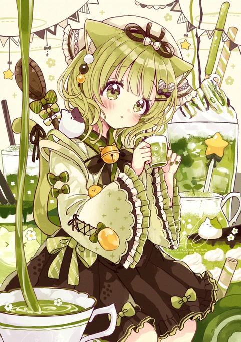 抹茶ちゃん #抹茶の日