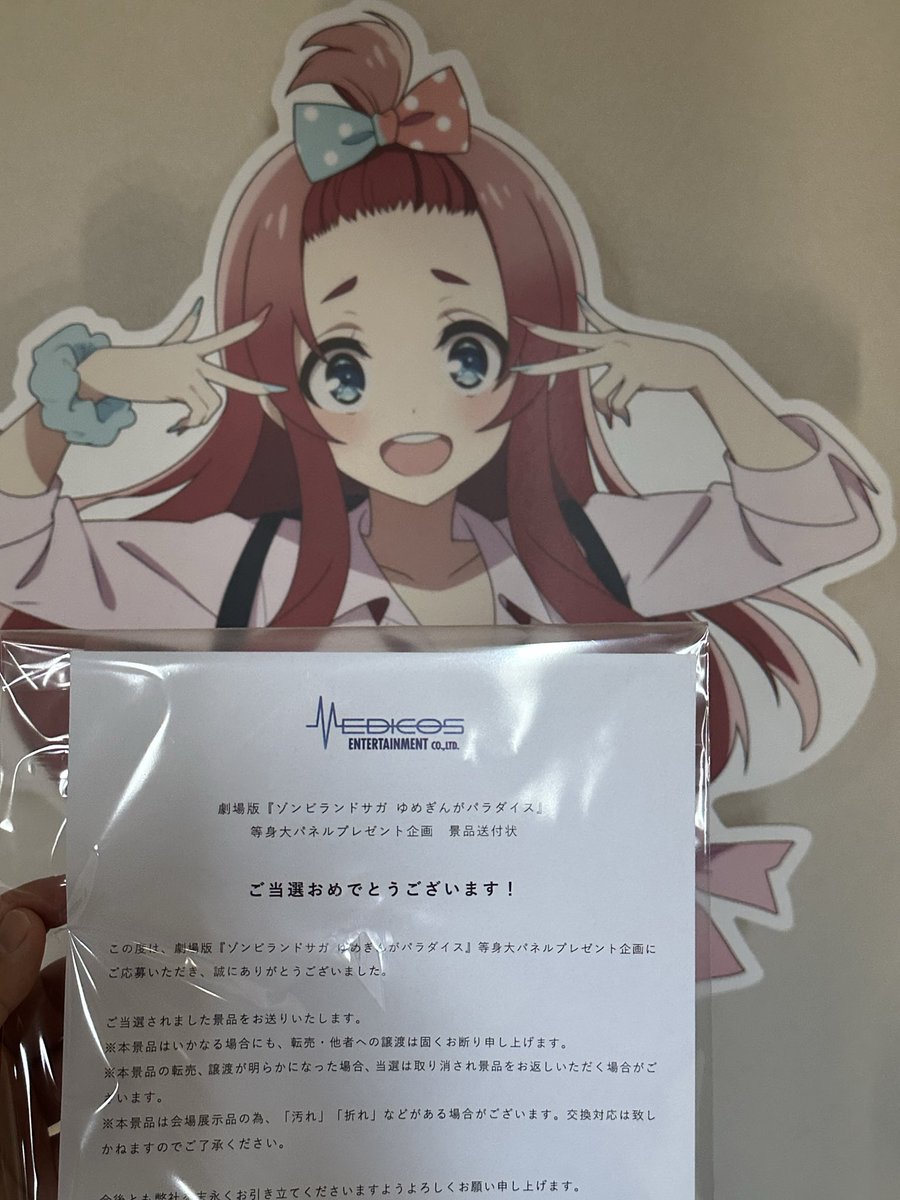 遅ればせながらご報告です。 まさかまさかの、さくらちゃんの等身大