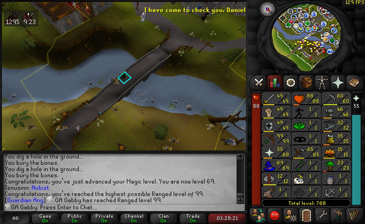 Minatarre's tweet photo. F2p UIM 99 Ranged https://t.co/d4jhFfoYK0