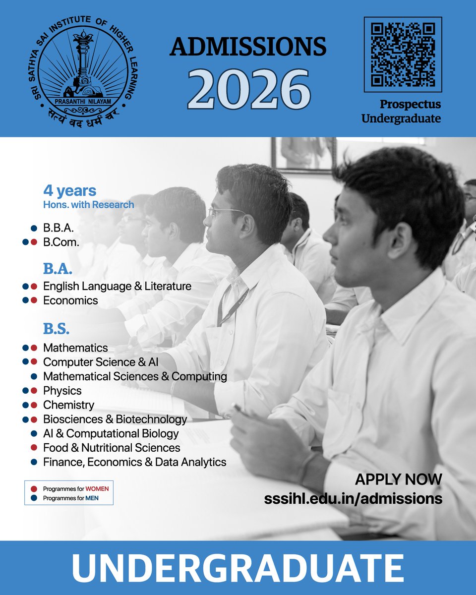 Sri Sathya Sai Institute of Higher Learning tweet media