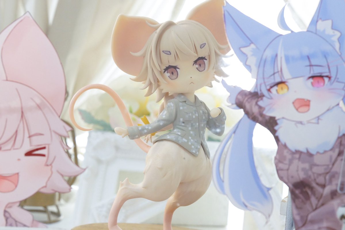 おまねこ君の相方🐾
ハム・チュンチュン完成しました！🧀
WF2026冬にて展示します！ 
よろしくお願いいたします！　©️ぴここ

4-33-02 「Yu-dai」
#おまねこ #ハム・チュンチュン #WF2026Ｗ