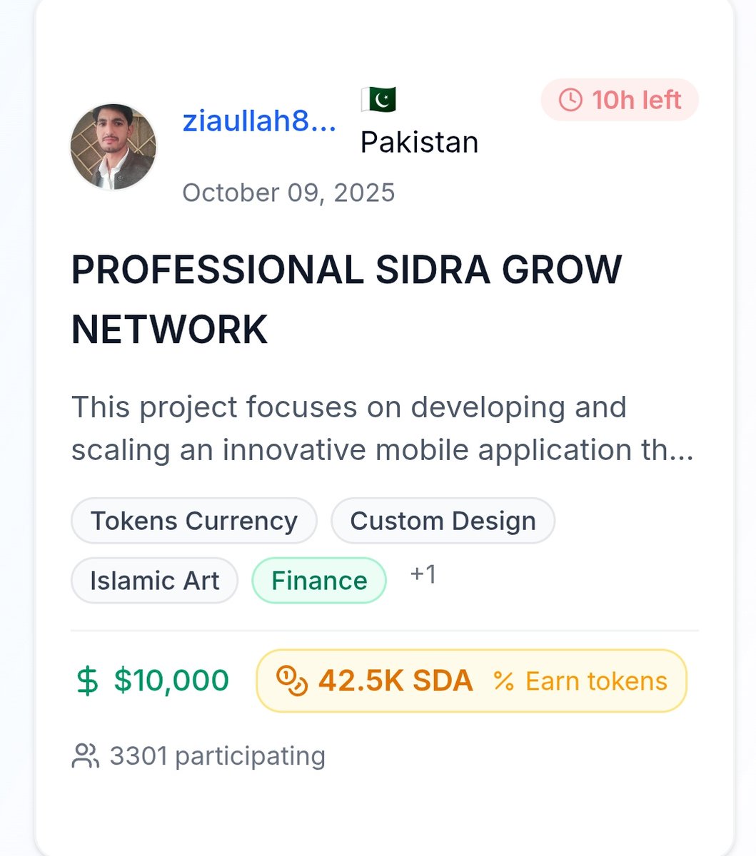Perfessional Sidra Grow network tweet media