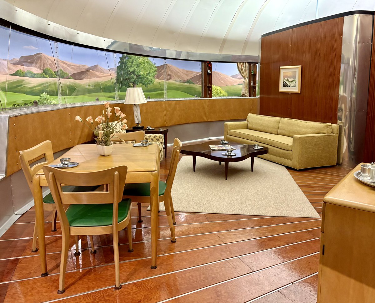 JoshLipnik's tweet photo. One of the two built prototypes of Buckminster Fuller’s 1945 Dymaxion House, a radical and early prefab housing concept which employed sustainability features far ahead of its time. https://t.co/euuZxN96Fv