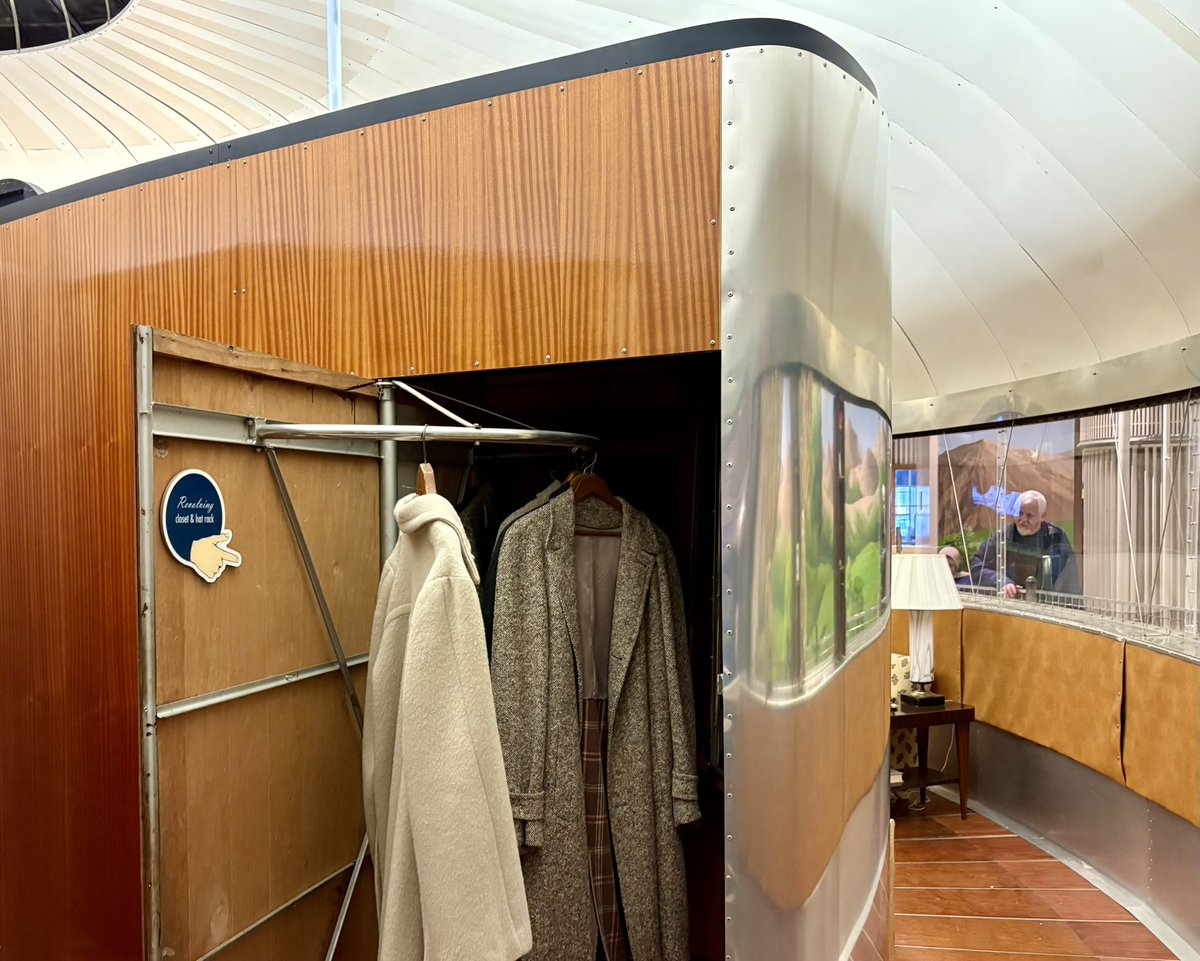 One of the two built prototypes of Buckminster Fuller’s 1945 Dymaxion House, a radical and early prefab housing concept which employed sustainability features far ahead of its time.