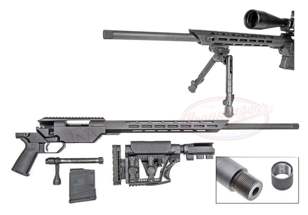 Mrgunsngear's tweet image. Mossberg MVP Precision bolt action with 20'' 308 threaded barrel, aluminum chassis with MLOK handguard, M14/M1A/AR10 pattern magwell, &amp;amp; LuthAR adjustable stock for $699 *shipped* currently here: mrgunsngear.org/3NZZgN9

#BoltAction #chassis #hunting #PRS