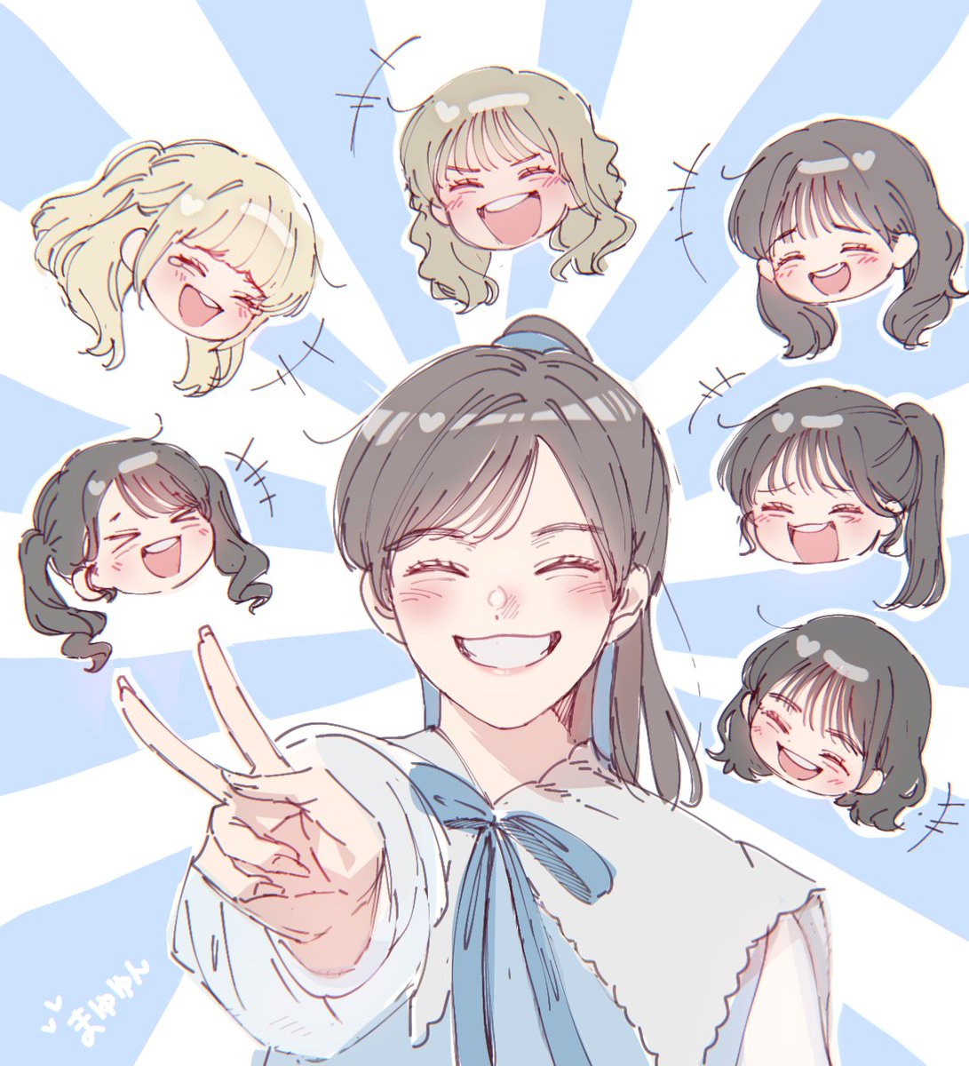 mayufuruppasp's tweet photo. みんなを笑わせるのが大好きな可愛い美しい優しいムードメーカーのお姉さん！🩵✍️

#真中まな 
#ふるっぱーイラスト部 https://t.co/oMA0kECxDZ